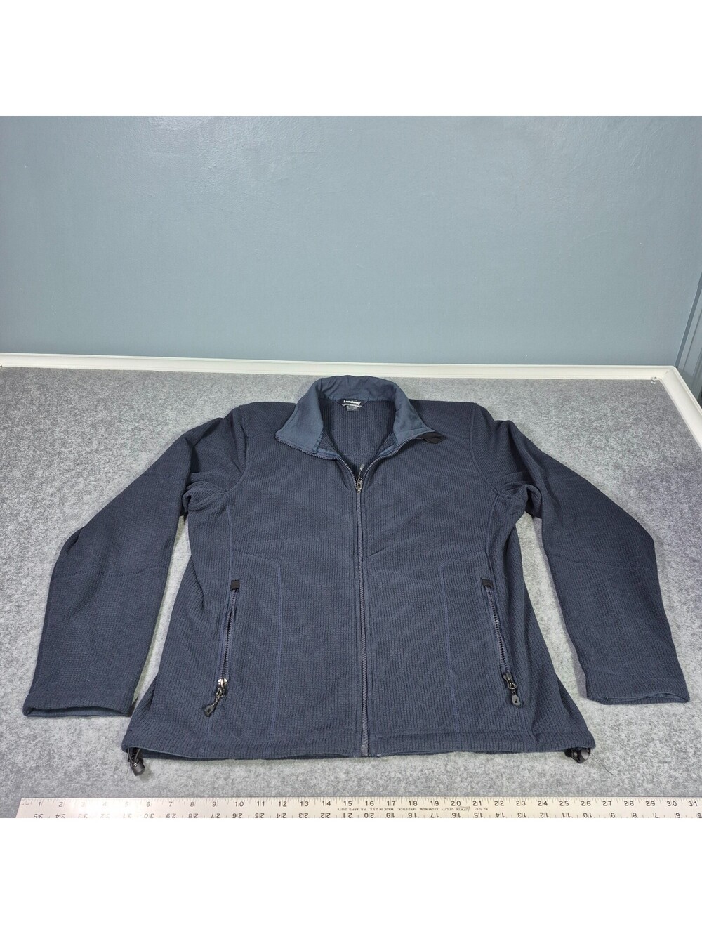 Landway Outerwear Full Zip Jacket Ladies Large Blue Warm Cozy Size Large